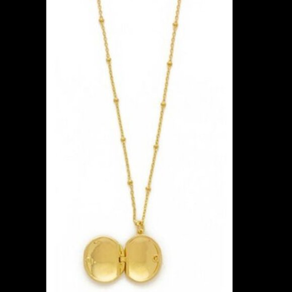 kate spade forever mine initial gold locket pendant necklace "P" nwot - Picture 4 of 9